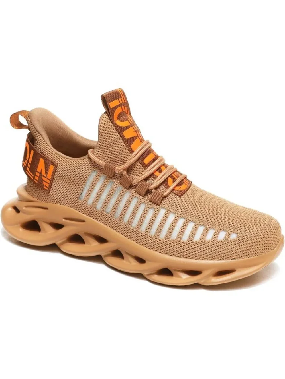 🆕Men's Light Brown Slip on Breathable Walking Shoes Ultra Lightweight Casual